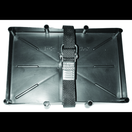 T-H MARINE T-H Marine NBH-24-SSC-DP Battery Holder Tray With Stainless Steel Buckle - 24 Series NBH-24-SSC-DP